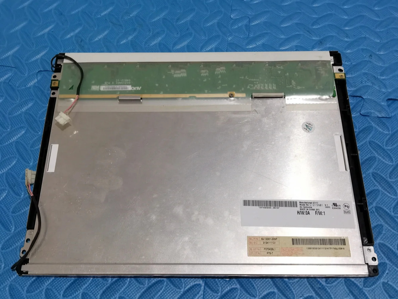 오리지널 AUO 12.1 인치 LCD 화면 G121SN01 V.1