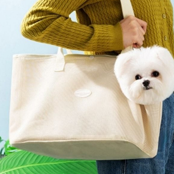 오픈형 반려동물 이동가방 테슬린 강아지 이동가방 고양이 외출 - 상품 이미지