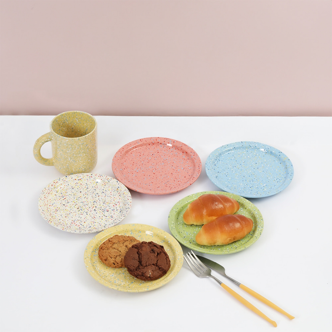 폴마르켄 디저트 접시 브런치 케이크 플레이팅 나눔 그릇 스텔라 17cm 머스타드옐로우 - 상세 이미지 5