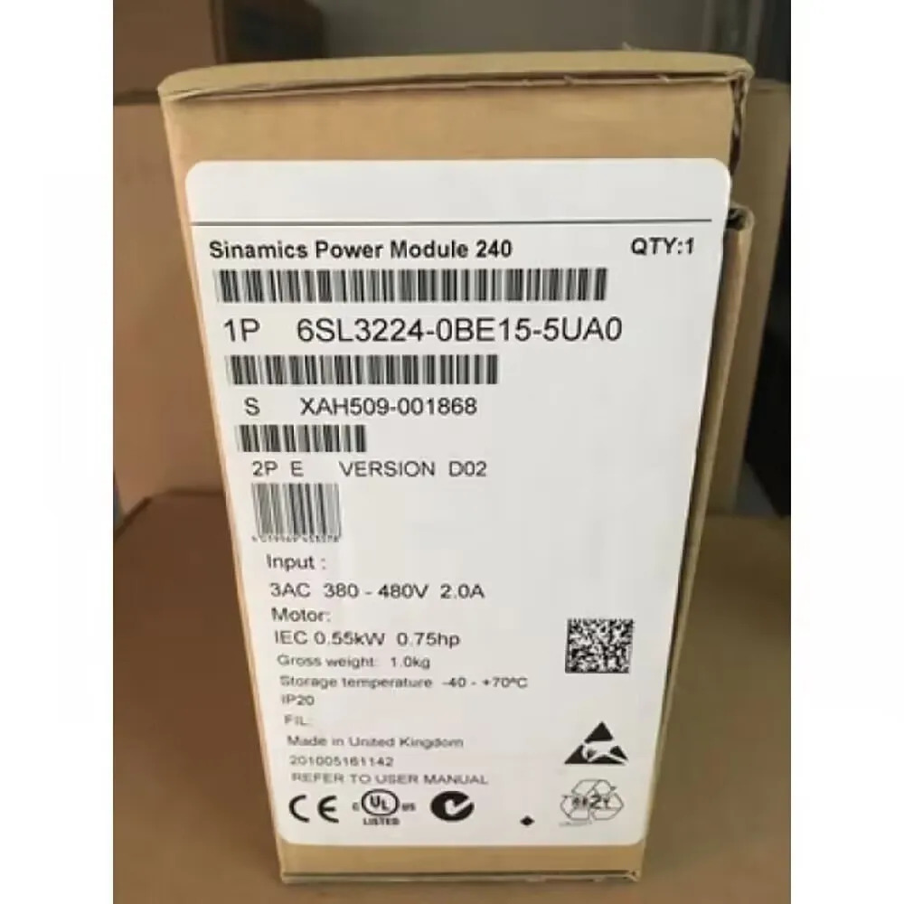 SIEMENSSINCS 6SL3224-0BE15-5UA0 G120 PM 240 전원 모듈 필터 없음