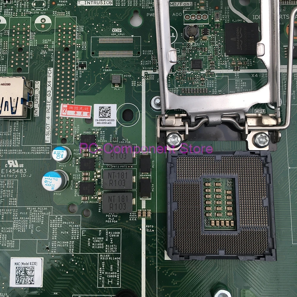 DellR240 R330 서버 마더보드 FRVY0 F93J7 0FRVY0 0F93J7 DDR4 하게 리퍼