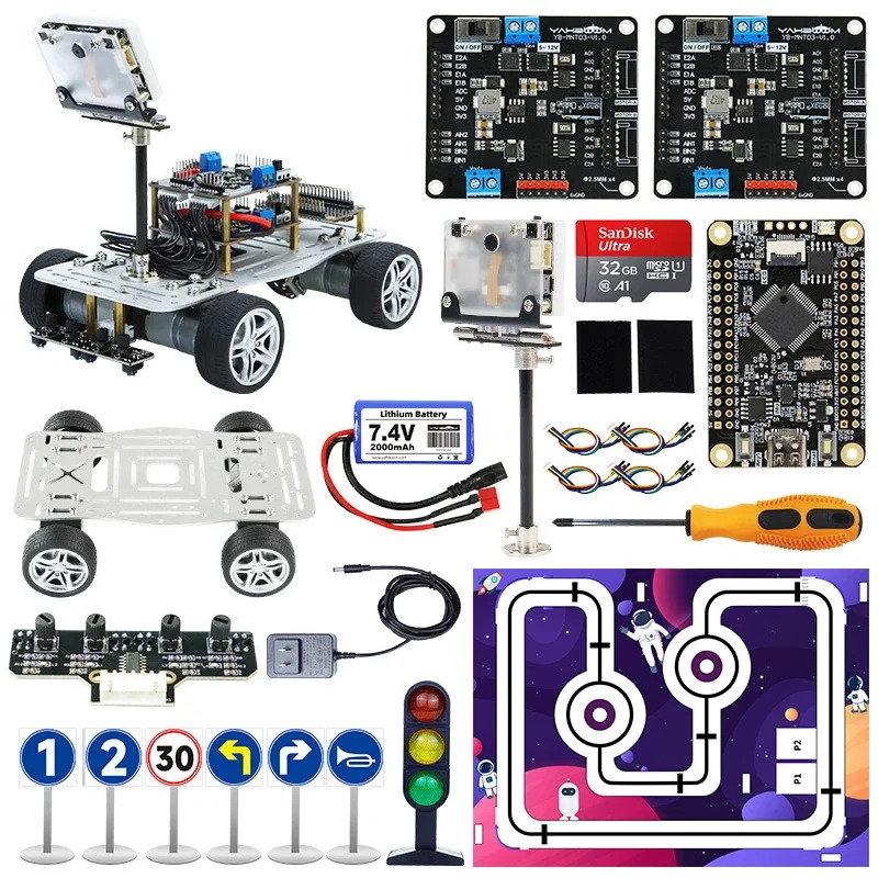 STM32 자동차 AI 시각 인식 기계 무자율 주행 전디자공모전 K210