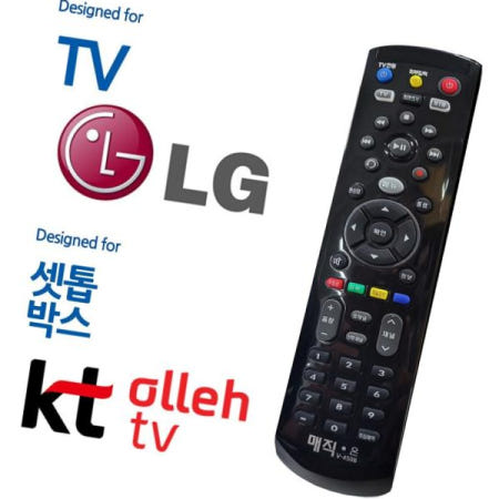 리모컨 LGTV KT올레 셋톱박스 통합리모컨 매직on450블랙