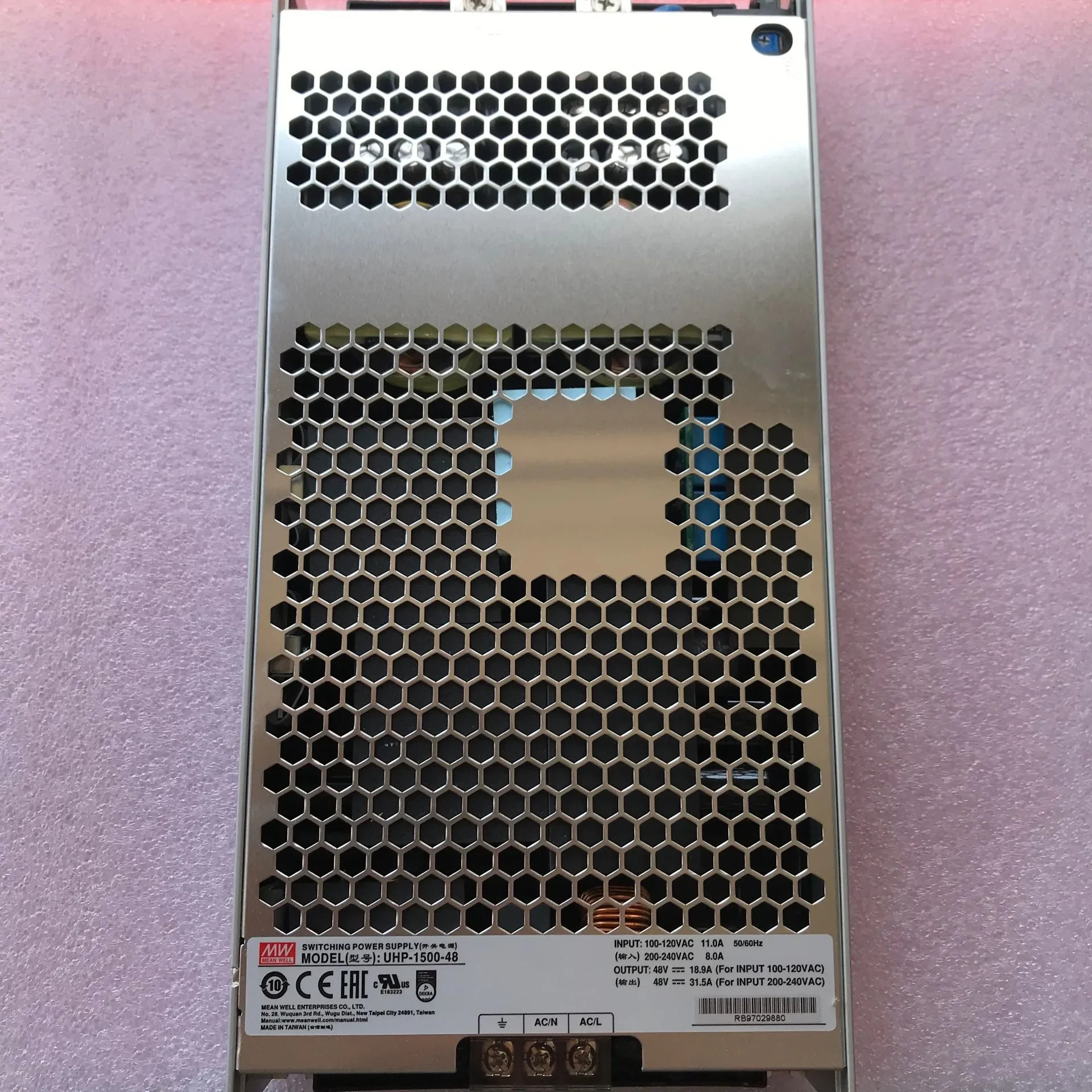 MEAN WELL Uhp호환-1500 Uhp호환-1500-48 스위칭 전원공급장치 1500W 48V 31.5A 초박형 초소형 활성 PFC