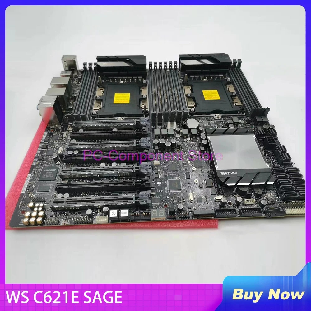 마더보드 LGA3647은 1/대 Xeon 확장 프로세서 군 4방향 SLI를 지원 /CrossFireX 기술. WS C621E 세이지