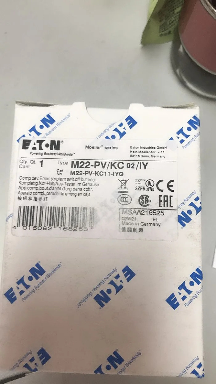 이튼 리셋 비상 정지 M22-PV KC02 IY 신