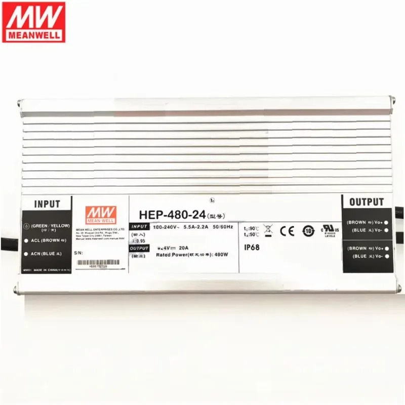 MEAN WELL HEP-480 HEP-480-24A 24V 20A 480W 가혹환경 전원공급장치