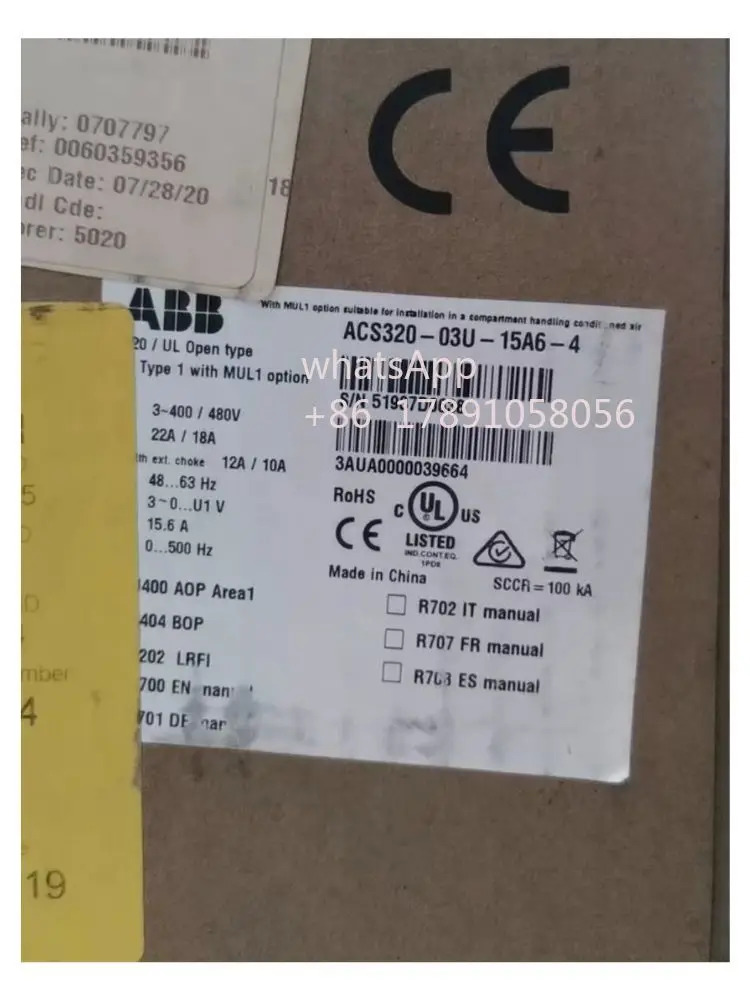 ACS320-03U-12A5-4 인버터 리퍼 완료
