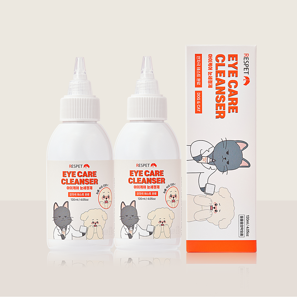 리스펫 강아지 고양이 눈케어 눈물자국 눈 세정제 눈물냄새 아이클리너 120ml, 2개 제품 이미지
