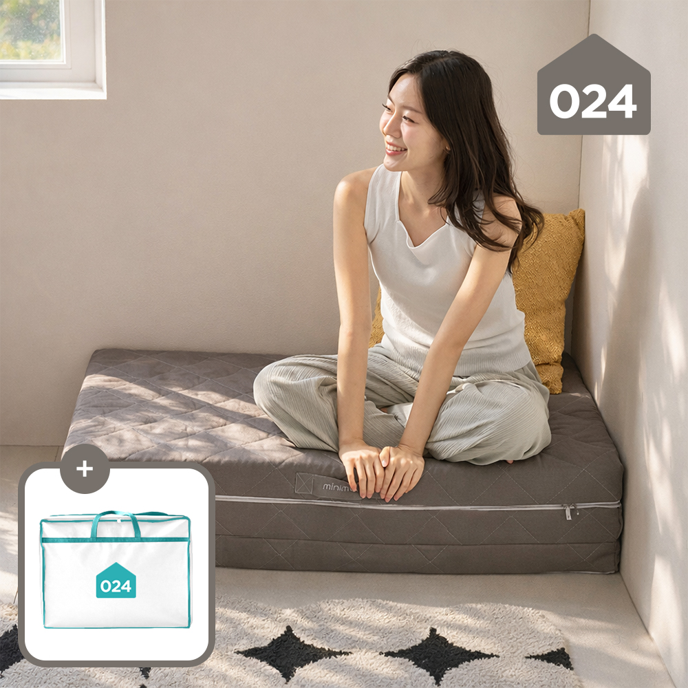 024홈 미니멀 단단한 손잡이 3단 접이식 토퍼 매트리스 8cm 멀티싱글 제품 이미지