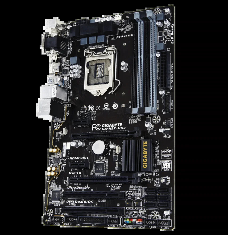 충전Gigabyte호환GA-H97-HD3 1150 메보드 DDR3 보드는 4790을 지원