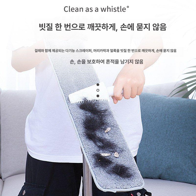 강력 청소 대형 공장 호텔 밀대 65cm 업소용 45cm 알루미늄 평판 대걸레 원본천1개포함 - 상세 이미지 3