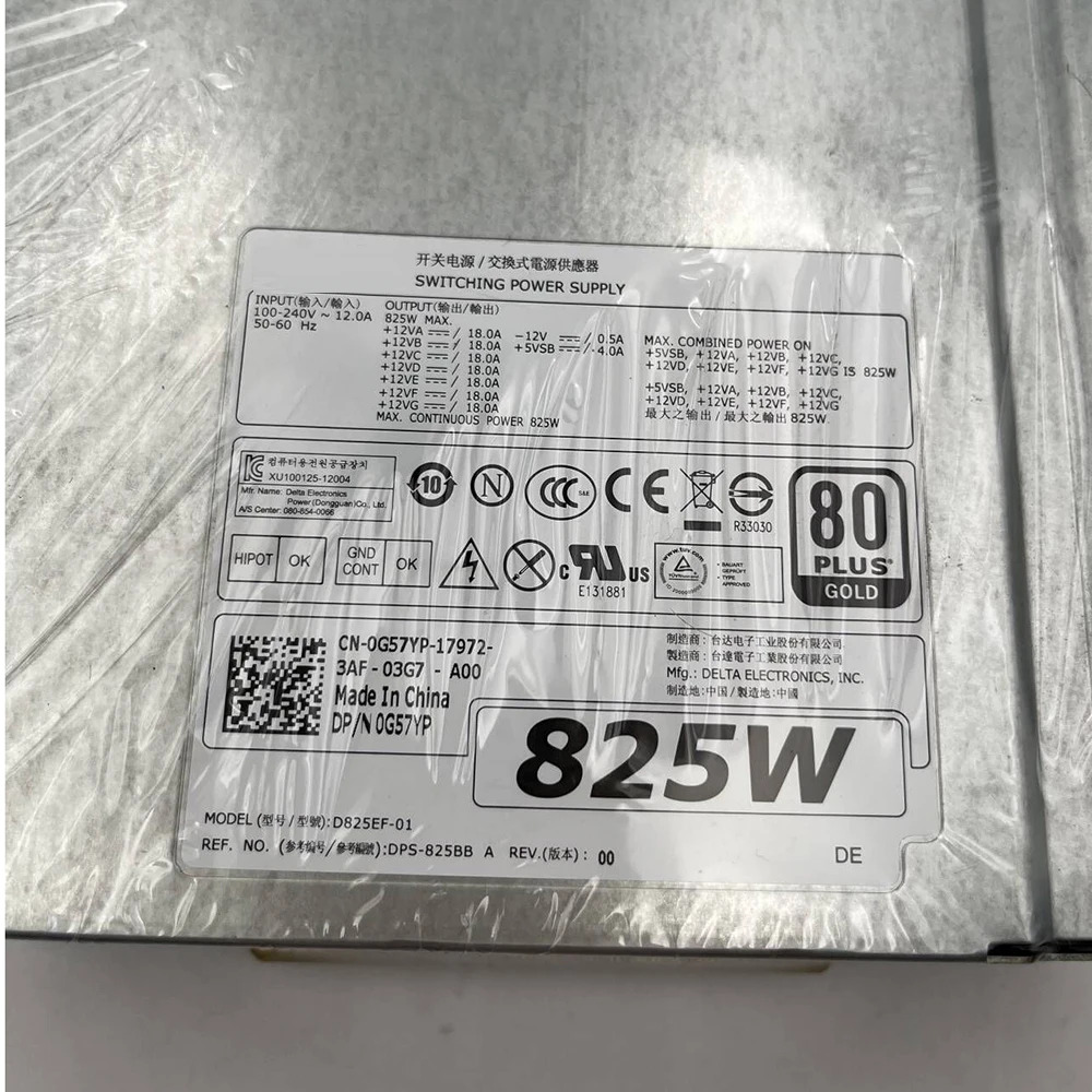 DELL T5600 T5610 전원공급장치 D825EF-01 DPS-825BB A 0G57YP 825W D825EF-00