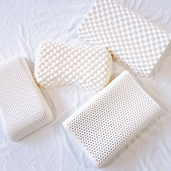 기능성 라텍스 경추 베개 정형 굴곡 라텍스 베개 땅콩 하트