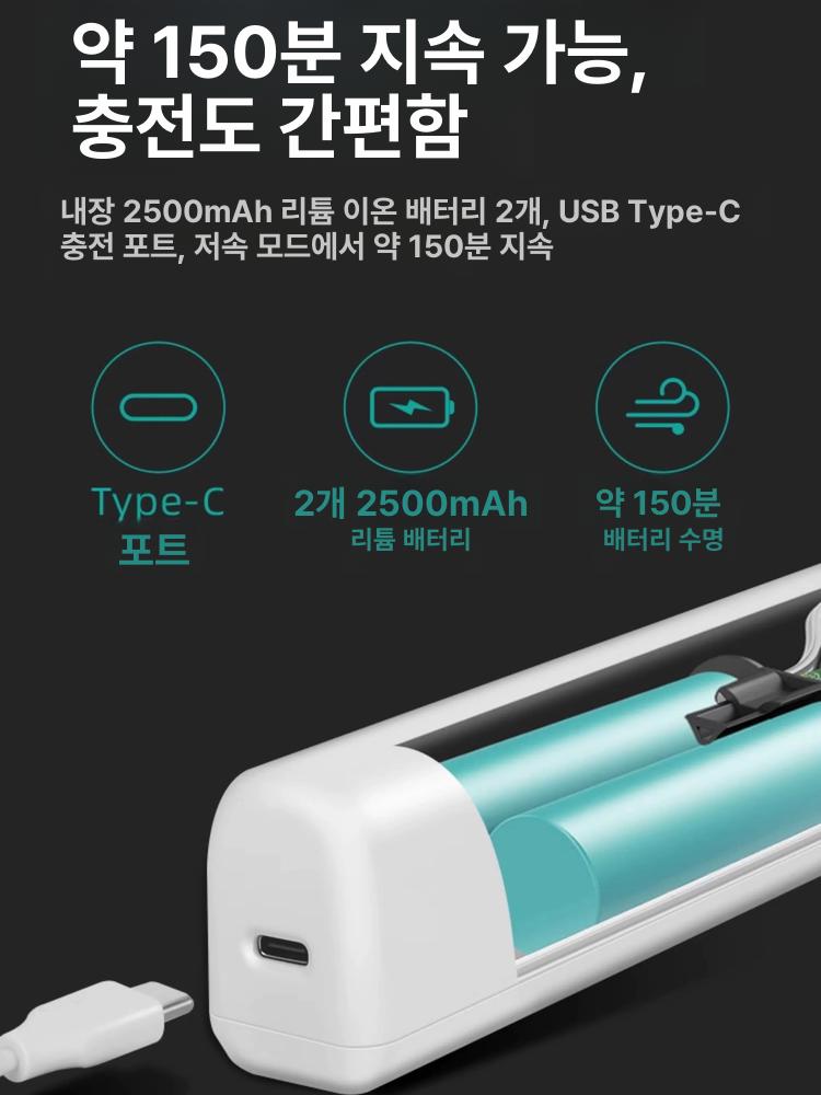 전기 청소 브러시 전동 주방 기름때 제거 가정용 화장실 화이트 플래그십 105w 스탠다드 12 - 상세 이미지 3