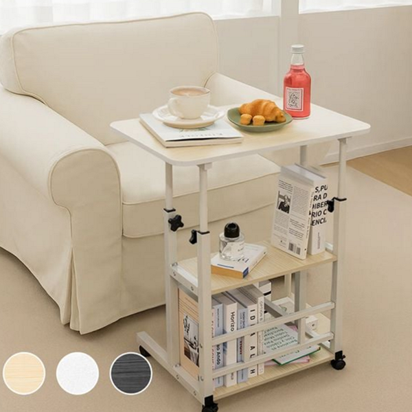 다용도 이동식 사이드 테이블 조절형 높이 조절 테이블 바퀴형 침대