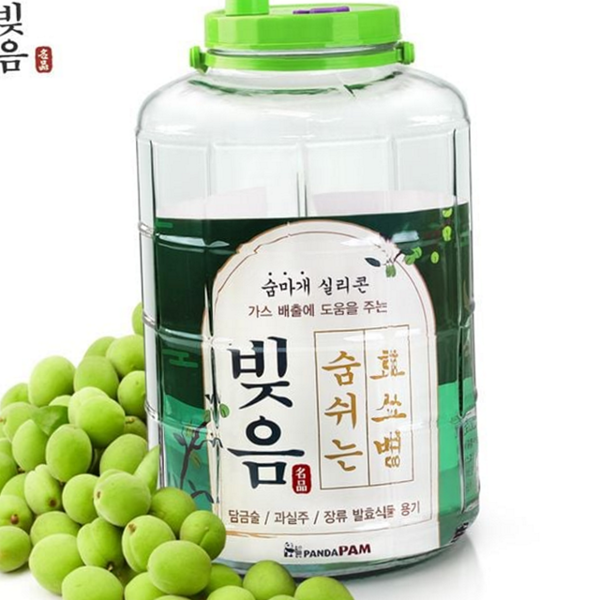 매실청 유리 발효 용기 담금 유리병 과실주 매실주 - 상품 이미지
