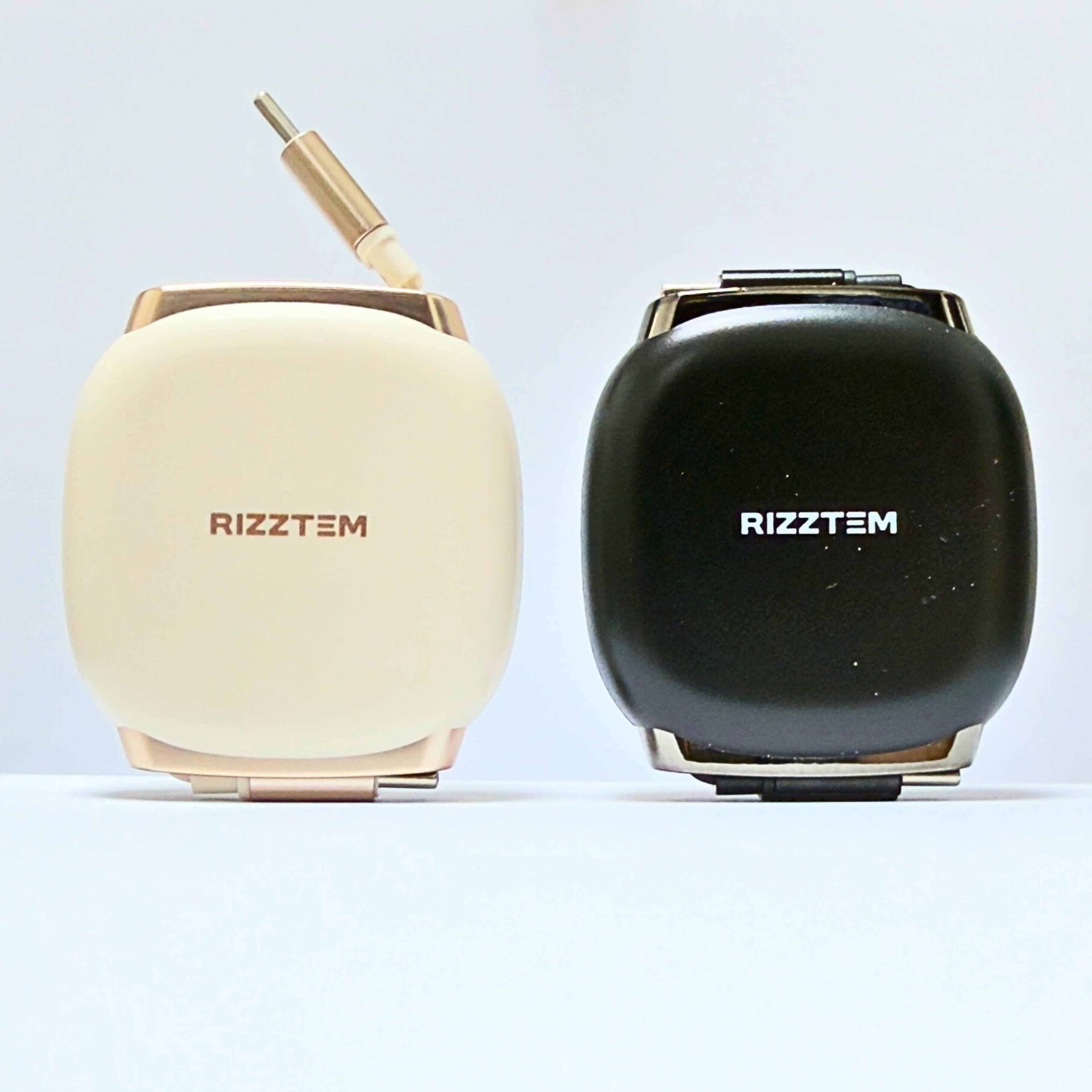 리즈템 1+1 CTOC케이블 240w 초고속 충전 릴케이블 베이지+블랙, 2개, 1m - 상품 이미지