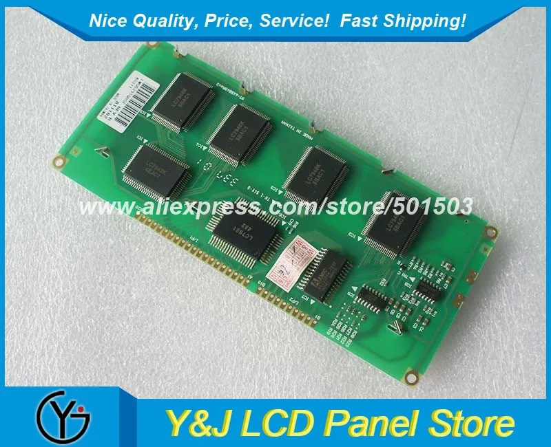 전장치새 4.8인치 LCD 패널 LMG6391QHGE 256x64 흑백 디스플레이