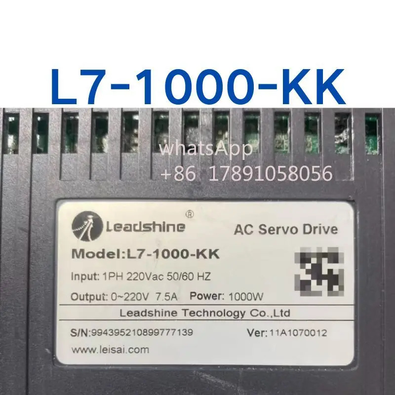 리퍼 1KW 서보 드라이브 L7-1000-KK는 되었습니다.