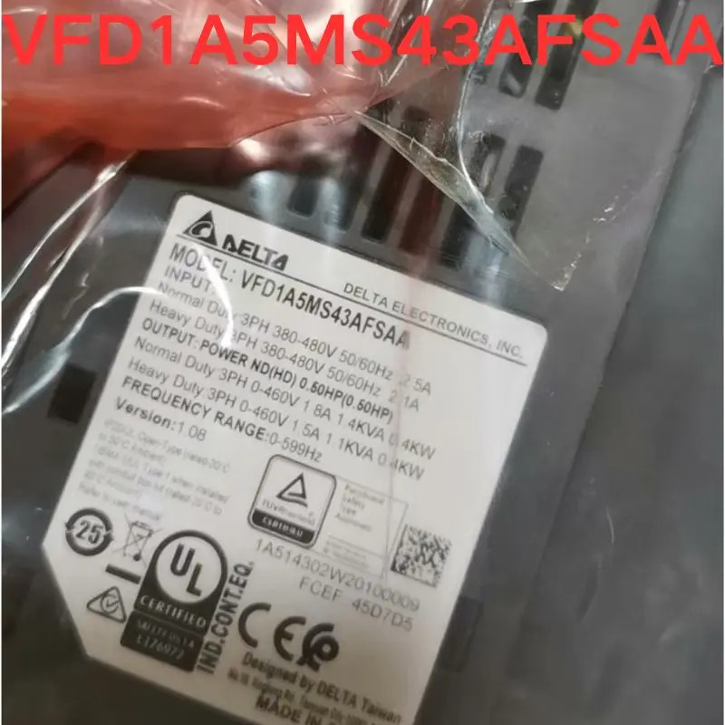 주파수 변환기 VFD1A5MS43AFSAA