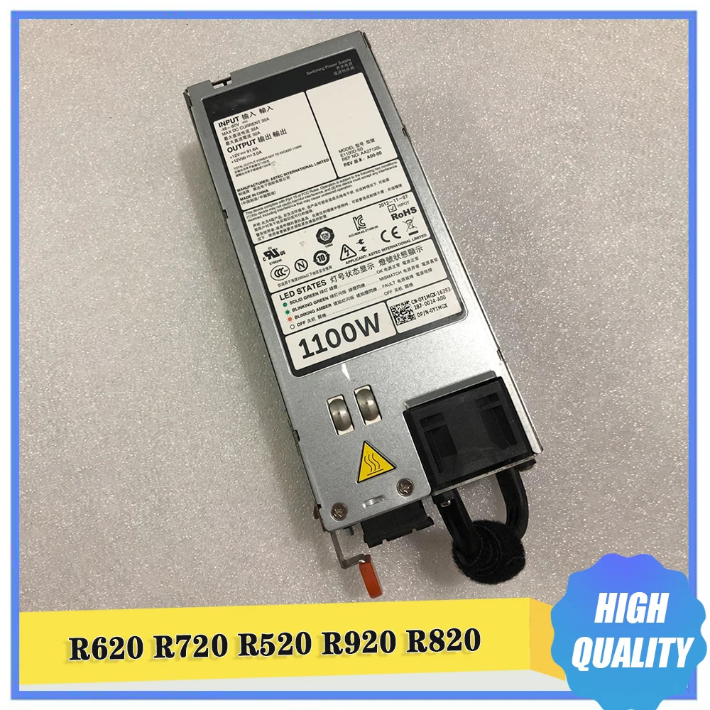 DELL 서버DC 전원공급장치 R920 R820 1100W E1100D-S0 0Y1MGX 05G4WK 5G4WK Y1MGX AA27120L E
