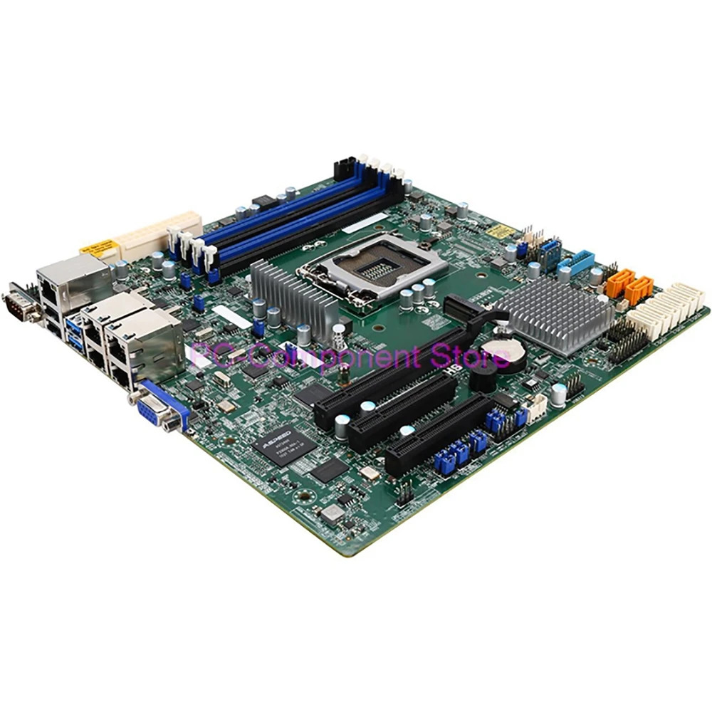 Supermicro 단일 소켓 서버 E3-1200v6v5 C236 쿼드 GbE LAN M.2 SATA3 LGA1151X11SSH-LN4F 마더보드