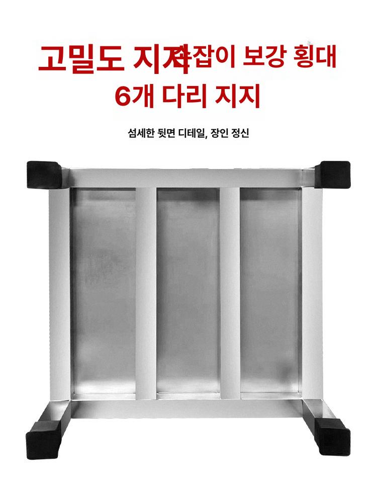 주방 낮은 받침대 바닥 발판 작업대 선반 스텐 길이 싱크대 식당 다용도 스테인리스 브래킷 - 상세 이미지 5