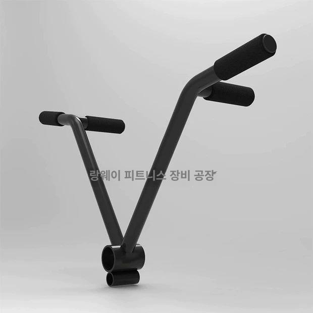 티바로우그립 손잡이 시티드로우 바벨로우 핸들 등운동 V자형 다기능 A - 상세 이미지 4
