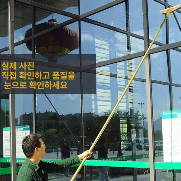 초강력 유리창 청소 밀대 닦기 베란다 미러브 걸레 길이조절 실내용 1.2m 스테인리스 확장봉 세트 실내용 1.2m 스테인리스 확장봉 세트 - 상세 이미지 3