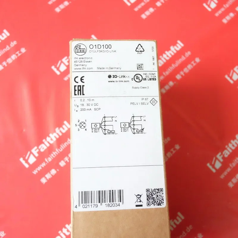 레이저 거리 측정 센서 IFM O1D100 O1DLF3KG