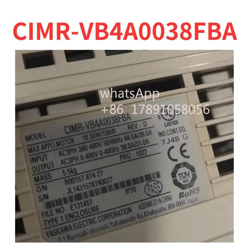 CIMR-VB4A0038FBA 주파수 변환기 리퍼 완료