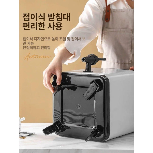 프리미엄 스텐 휴대용 보냉물통 보온 키퍼 단열 워터저그 에지리 6L 화이트 6L 화이트 - 상세 이미지 5