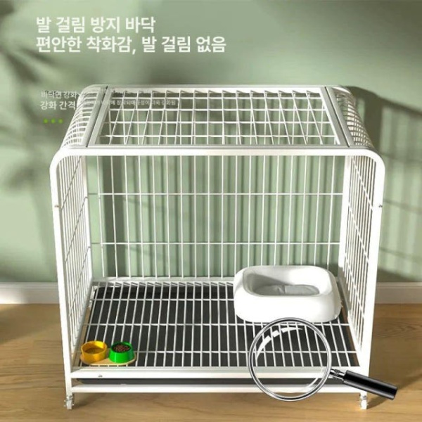 프리미엄 대형견 케이지 켄넬 철장 강아지 애견 실내 휀스 철망 클래식 두꺼운 모델 60 발판 포함 클래식 두꺼운 모델 60 발판 포함 표준 - 상세 이미지 5