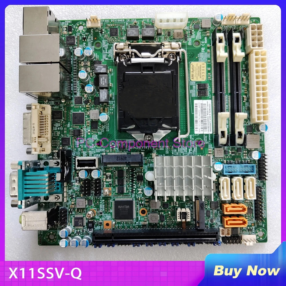 SuperMicro 서버 마더보드단일 채널 LGA1151 Q170 Mini-ITX 소형 보드 X11SSV-Q