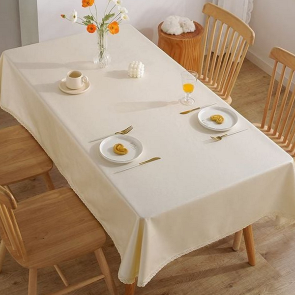대형 방수 식탁보 린넨 방수 테이블보 6인용 주방 카페