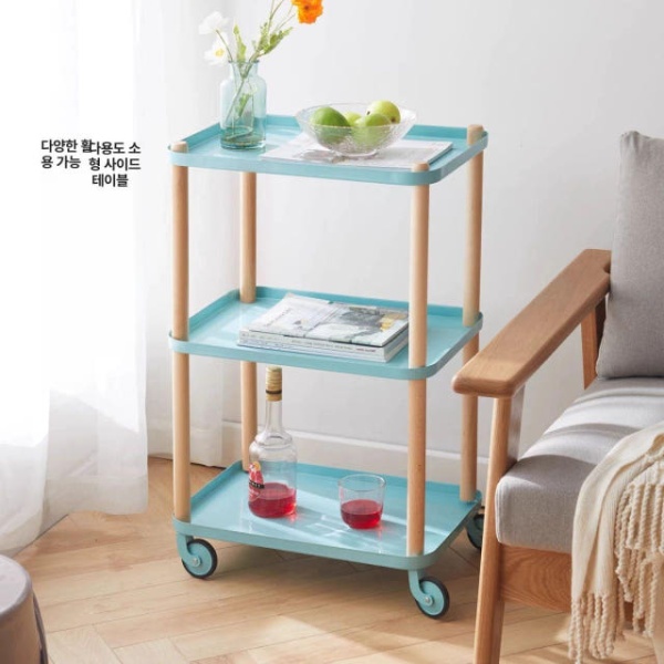 모던 라탄 아크릴 스툴 공간활용 투명면 선반 ㄷ자의자 식탁 수납 560x250x95mm B 수납 선반 560x250x95mm B - 상세 이미지 4