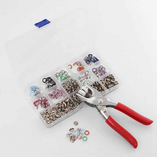 DIY 홈소잉 단추 금속 링 가시 도트 단추 핸드메이드 부자재 - 상품 이미지