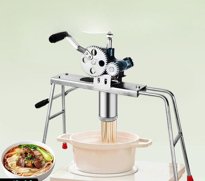 면발 반죽 제면기 국수 칼국수 파스타 자동 뽑는 기계 업소용 주방 조리용 머신 본체+ 모양틀 4개 - 상품 이미지