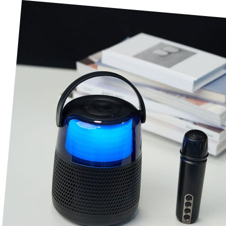 파티스피커 엠피보스 블루투스스피커 무선마이크 LED라이트 16W