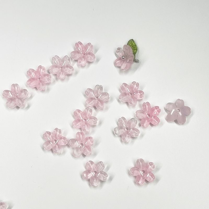 벚꽃 비즈 재료 만들기 키링 팔찌 악세사리 공예 부자재 끈갈피 DIY 거꾸 빗꾸 볼꾸 이미지 2