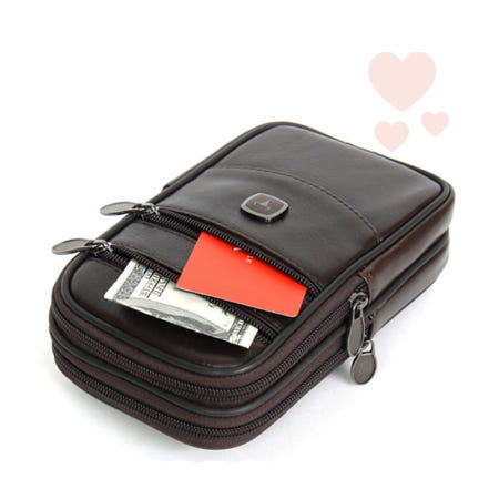 상세표기 가죽 포켓미니백 지갑미니백