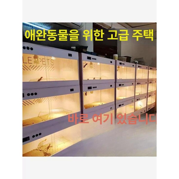 프리미엄 레오파드개코 비어디드래곤사육장 PVC 도마뱀 아크릴 단온 박스 40x30x30 단온 박스 40x30x30 - 상세 이미지 2