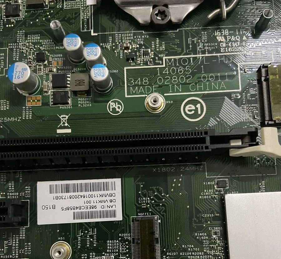 Acer/Acer MIQ17L-Hulk 마더보드 M4640G 1151 핀 DDR4 D630 메보드용