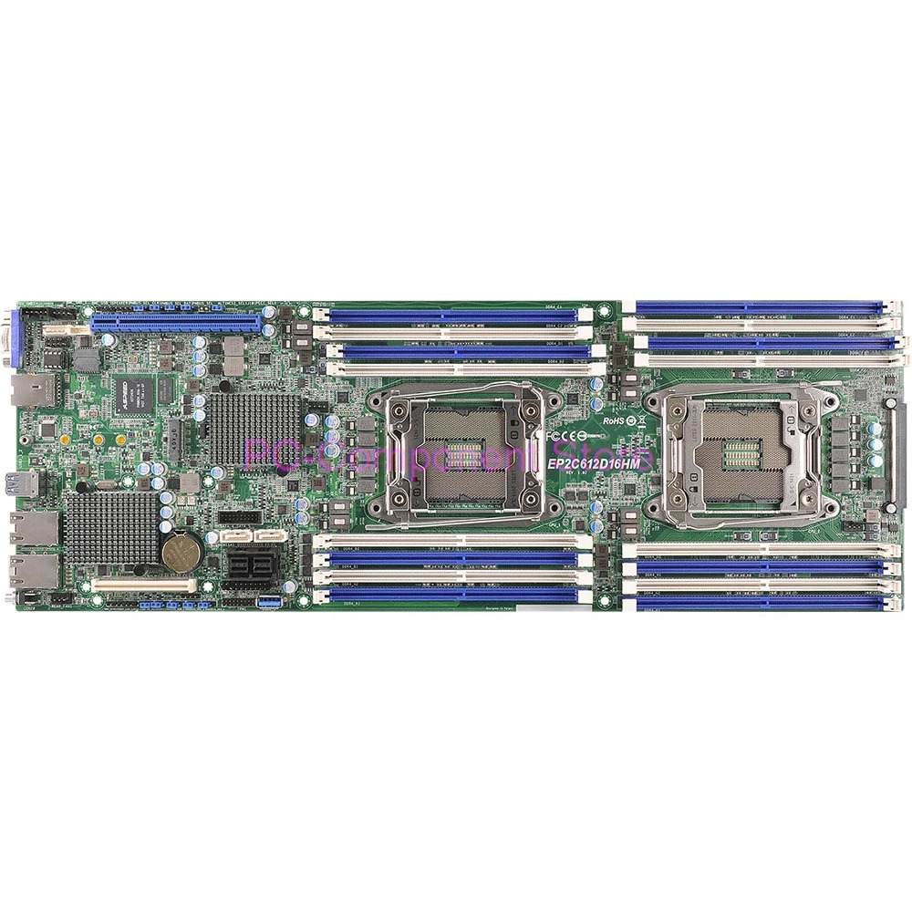 ASRock호환 랙 LGA2011 DDR3 지원서버 마더보드 E5-2600 V3 V4 EP2C612D16HM