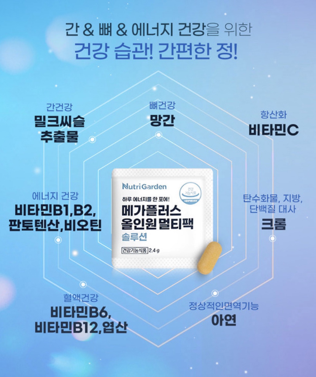 뉴트리가든 메가플러스 올인원 멀티팩 솔루션 2.4g x 30포 - 상세 이미지 4