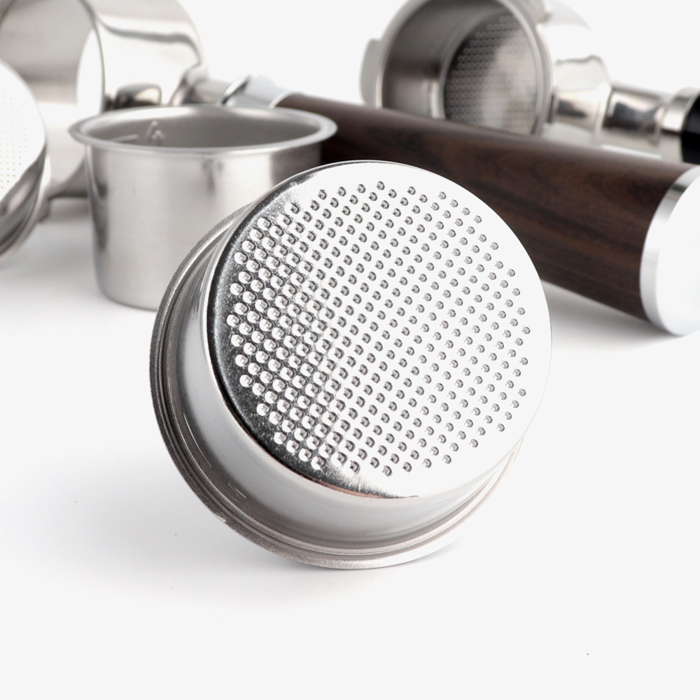 51mm 2샷 바텀리스 포터필터 바스켓 드롱기 맥널티 플랜잇 호환 커피머신용 제품 이미지