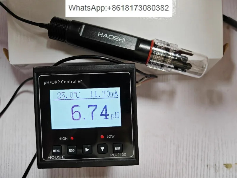 PC-2100 산업온라PH 측정기5미터 Haoshi PH 전극 포함