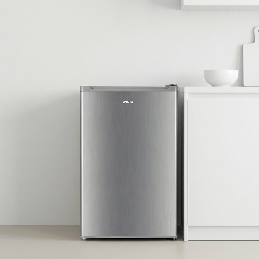 위니아 미니 소형 냉장고 RAE112TW1MT9 원룸 자취 사무실 122리터 실버