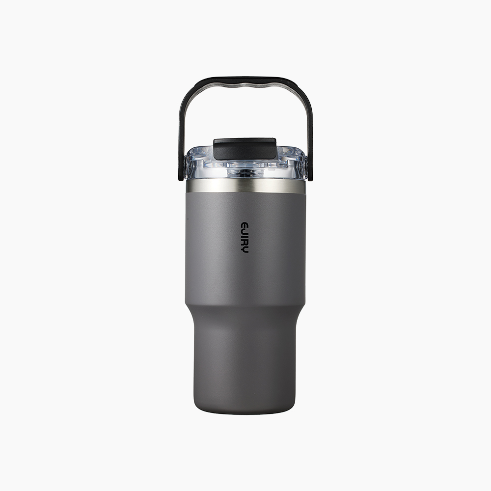 에지리 스텐 손잡이 휴대용 차량용 토트 텀블러 600ml - 상세 이미지 5